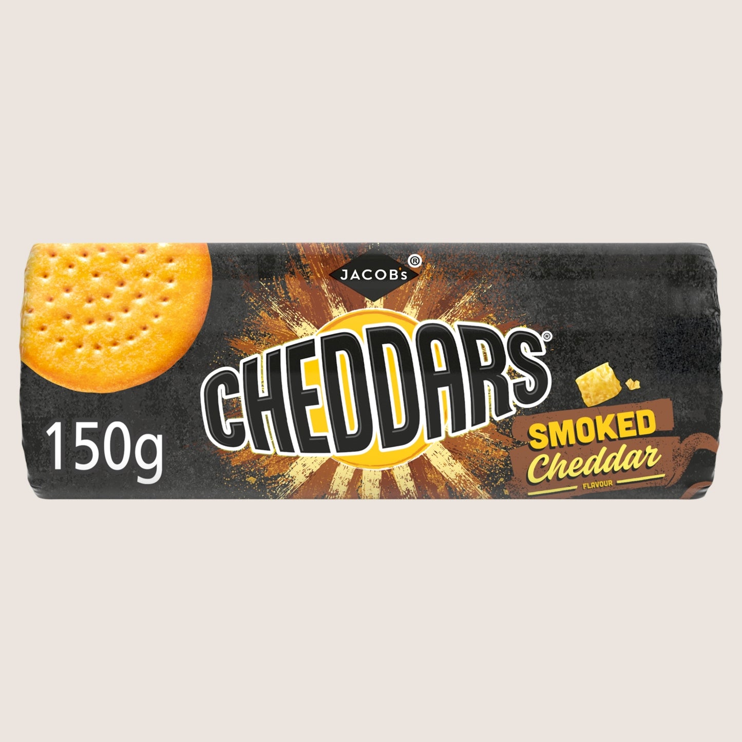 Jacob's Smoked Cheddar Flavour Cheddars Free From Artificial Additives 150g