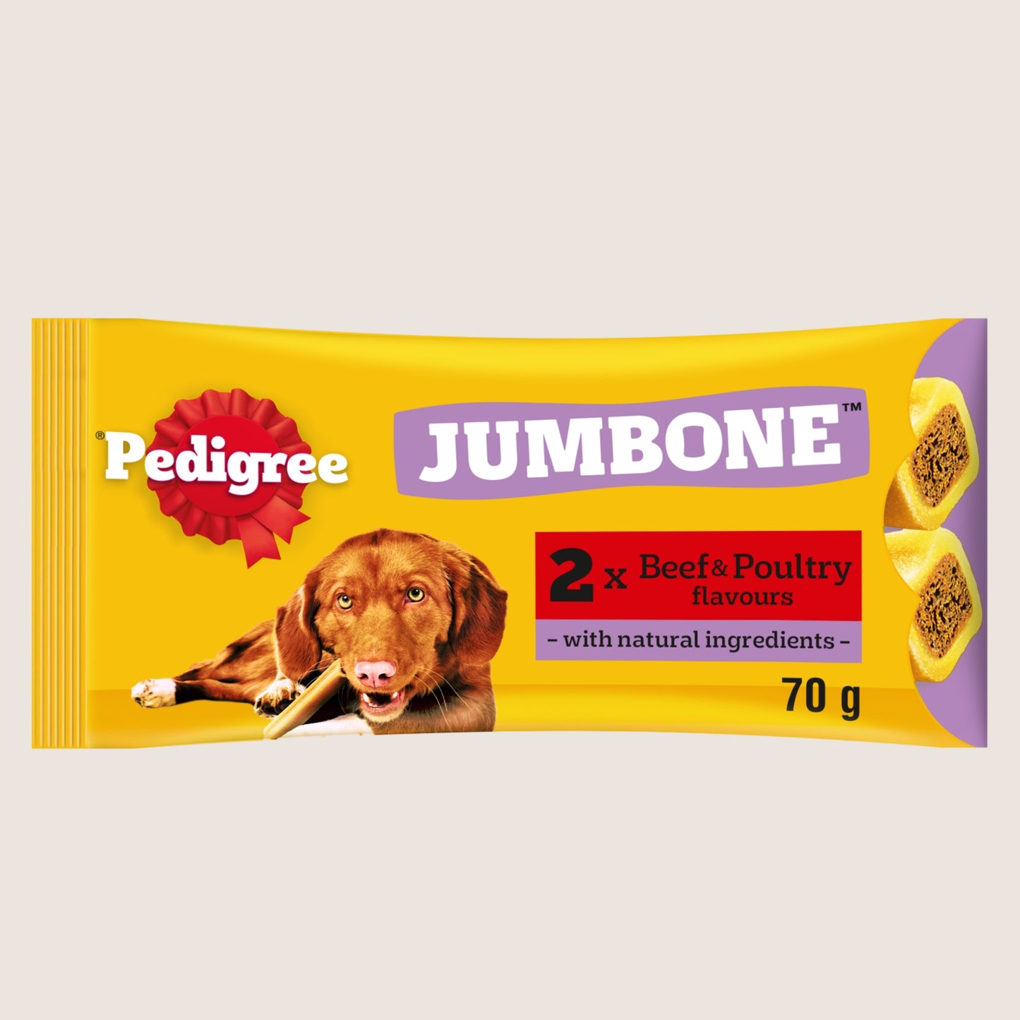 Pedigree JUMBONE Medium Dog Treats Beef and Poultry 2 Chews Nutritionally Complete