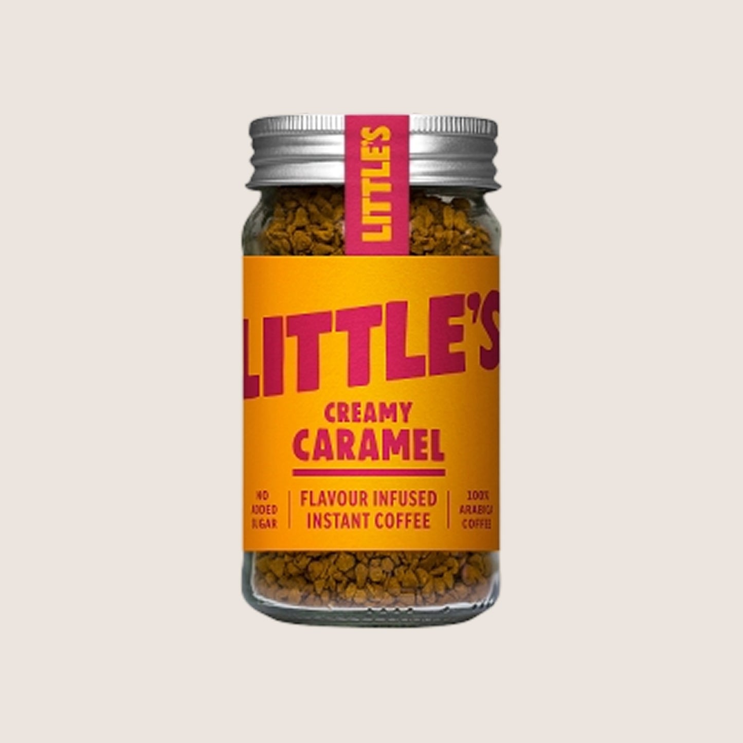 Little's Creamy Caramel Flavour Infused Instant Coffee No Artificial Additives 50g