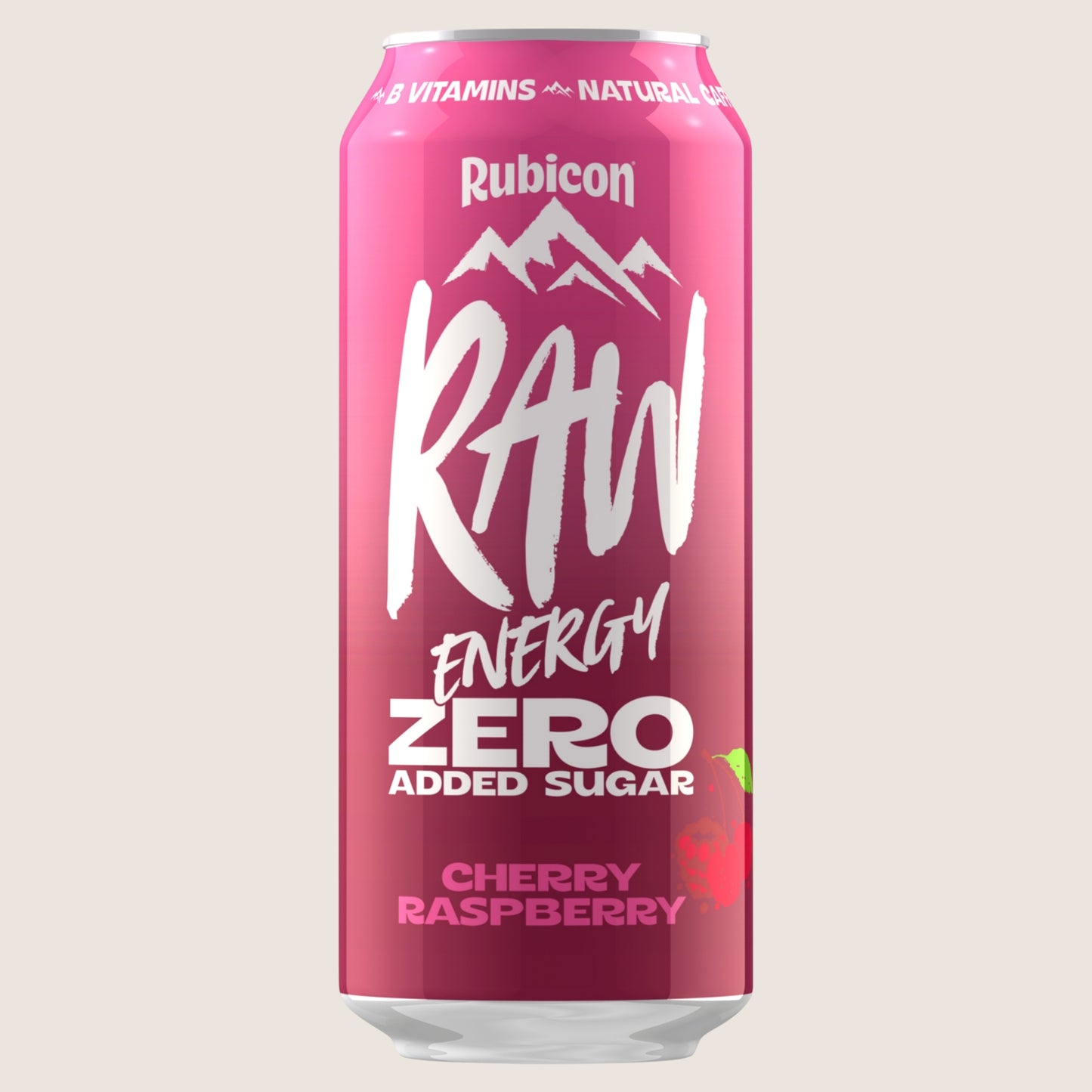 Rubicon Raw Energy Zero Added Sugar Cherry Raspberry No Added Sugar 500ml