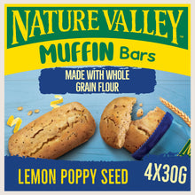 Nature Valley Cereal Bars Muffin Bars Lemon Poppy Seed Vitamin Fortified 4x30g