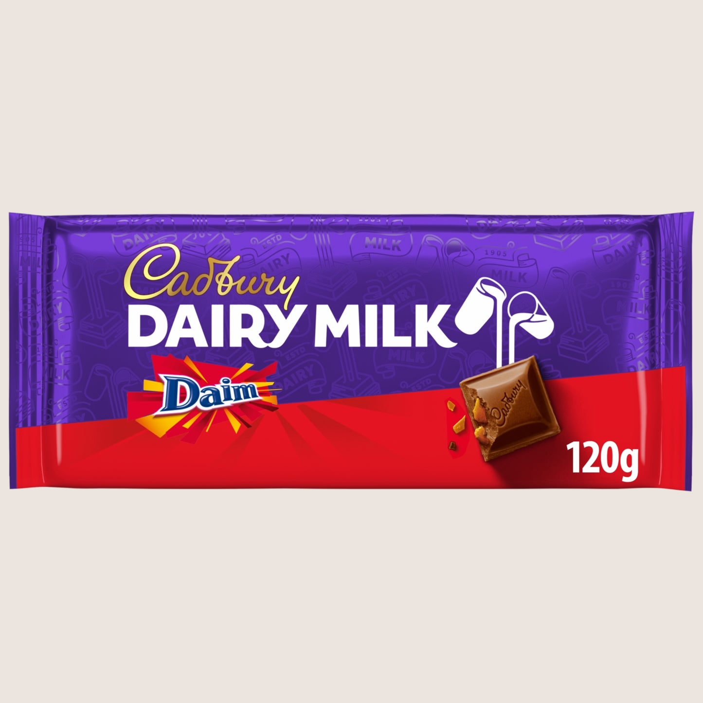 Cadbury Dairy Milk Daim Chocolate Bar 120g