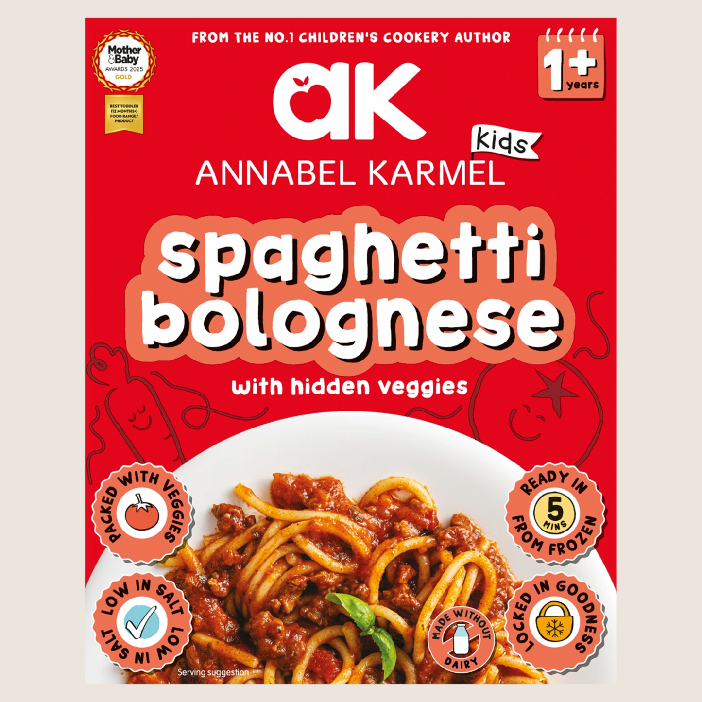 Annabel Karmel Spaghetti Bolognese with Hidden Veggies 1+ Years No Artificial Additives 200g