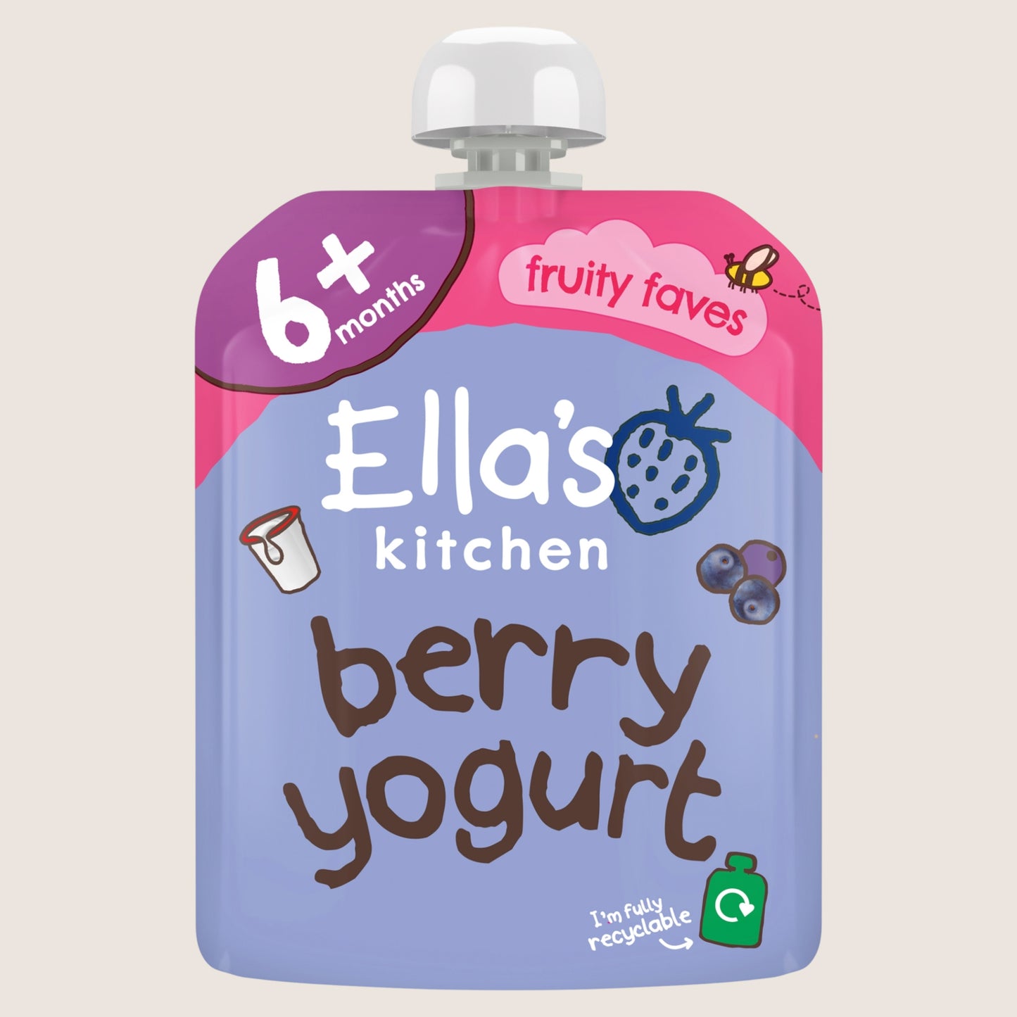Ella's Kitchen Berry Yoghurt 6+ Months 6 Months Plus 90g