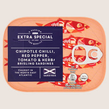 ASDA Extra Special Chipotle Chilli, Red Pepper, Tomato & Herb Brisling Sardines Sun Ripened Tomatoes 105g