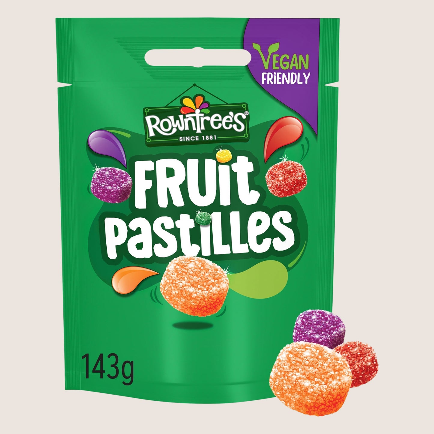 Rowntree's Fruit Pastilles Sweets Sharing Bag 143g