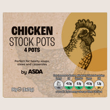 ASDA Chicken Stock Pots No Artificial Additives 4 x 24g