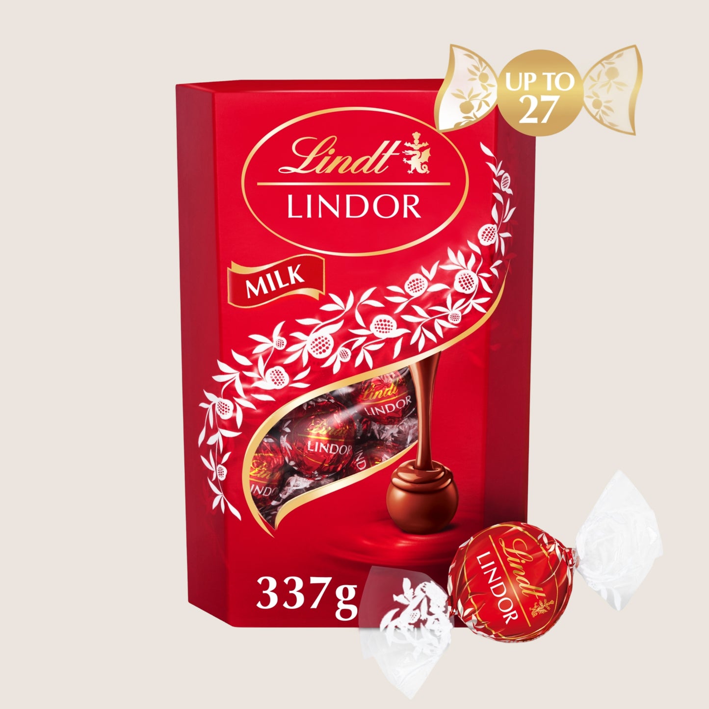 Lindt Lindor Milk Chocolate Truffles Box 337g