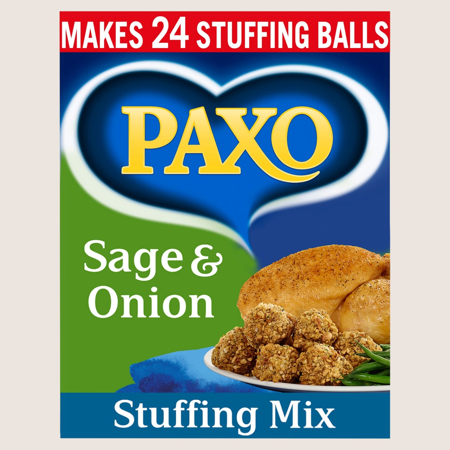 Paxo Sage & Onion Stuffing Mix No Artificial Additives 2 x 170g