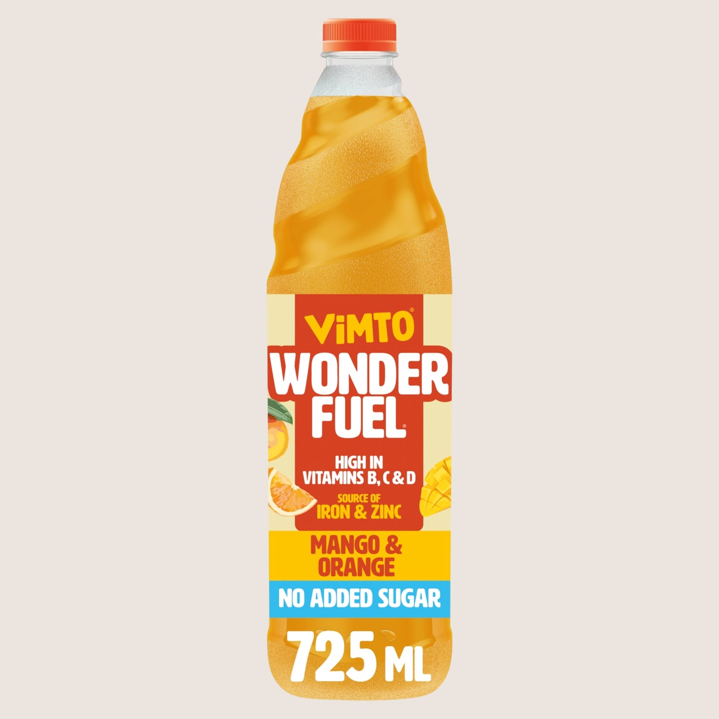 Vimto Wonderfuel Squash Mango & Orange No Added Sugar 725ml