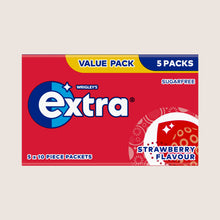 Extra Strawberry Flavour Sugarfree Chewing Gum 5x10 Pieces