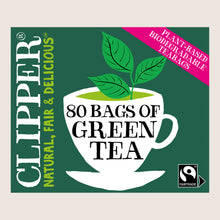 Clipper Fairtrade Pure Green Tea 80 Tea Bags No Artificial Additives