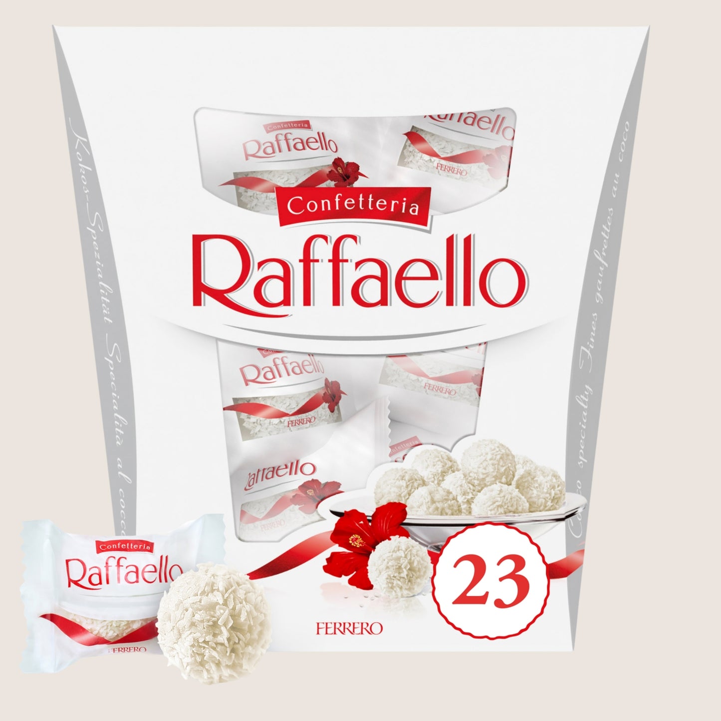 Raffaello Coconut and Almond Pralines Gift Box 23x10g