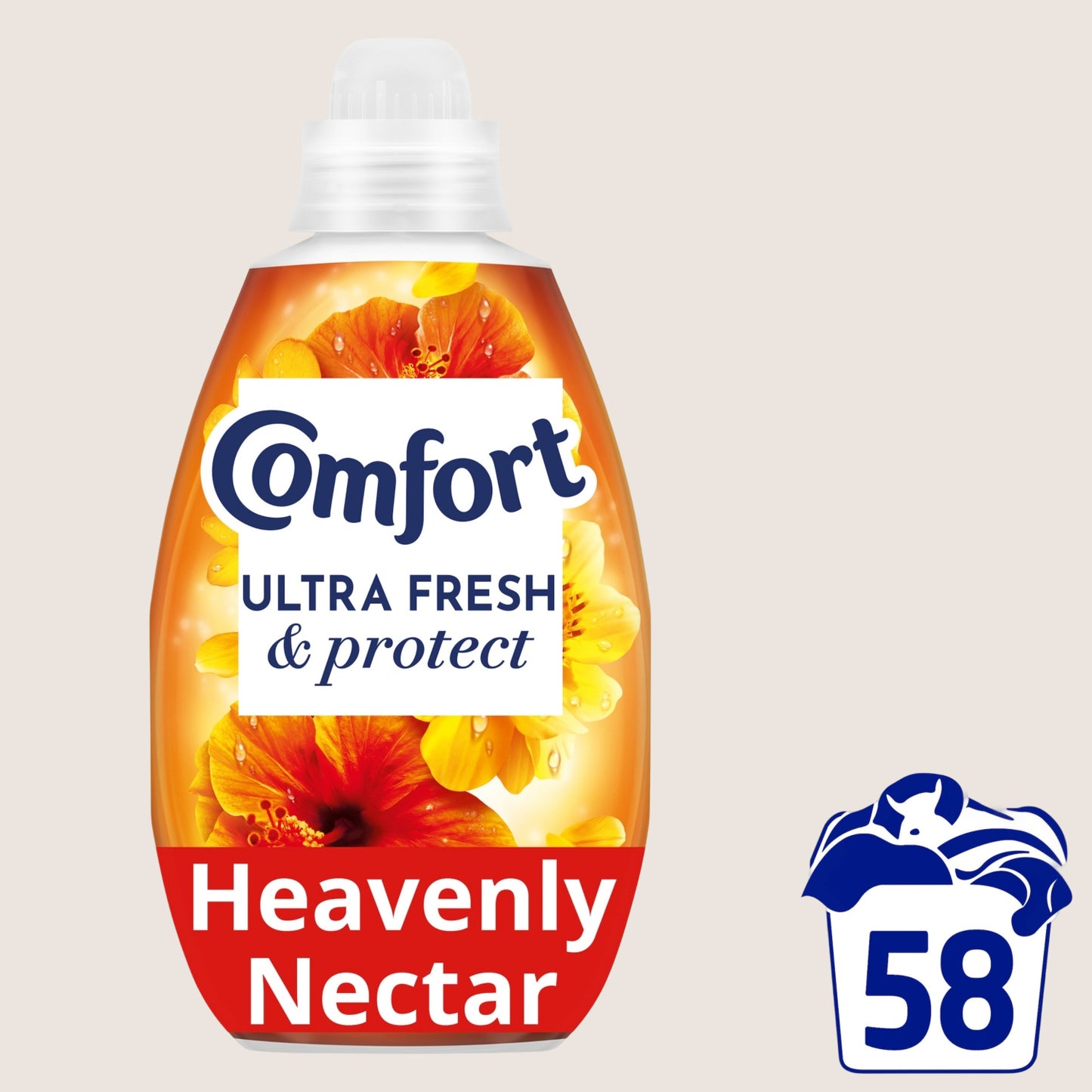 Comfort Ultra Fresh & Protect Fabric Conditioner Heavenly Nectar () 58 Washes 870 ml