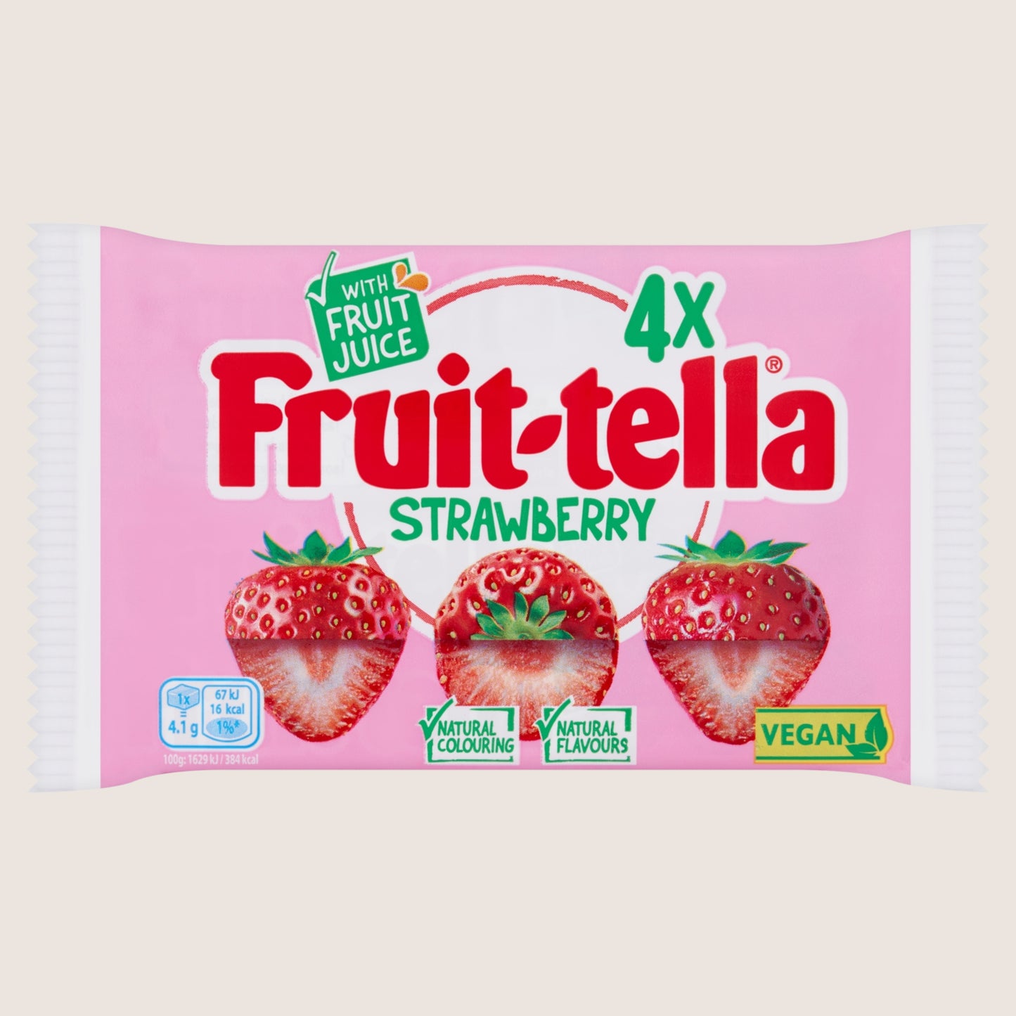 Fruit-tella Strawberry 4 Pack 4 x 41g