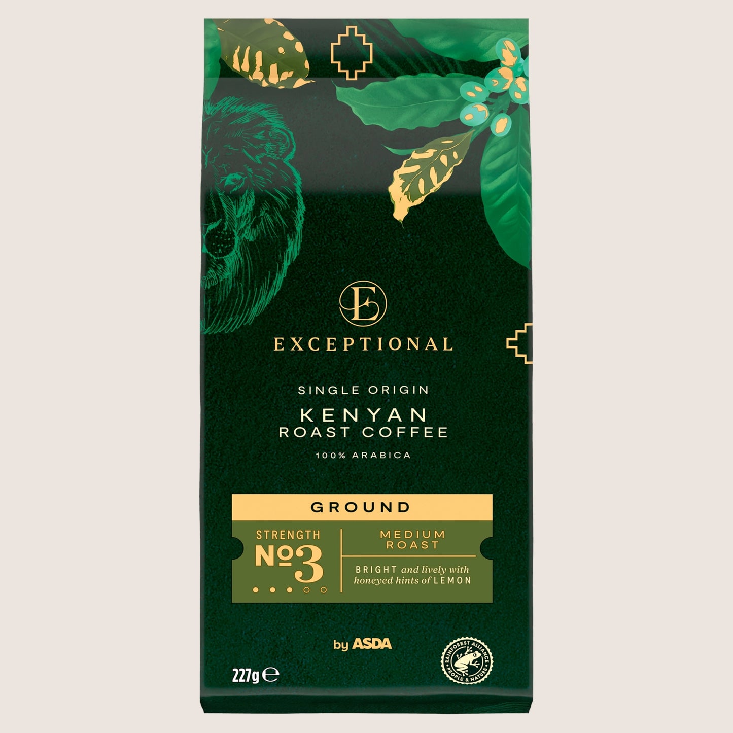 Exceptional by ASDA Exceptional by Kenyan Roast Ground Coffee No Artificial Additives 227g