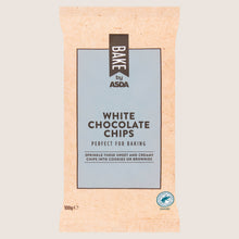 BAKE by ASDA White Chocolate Chips Premium Quality 100g