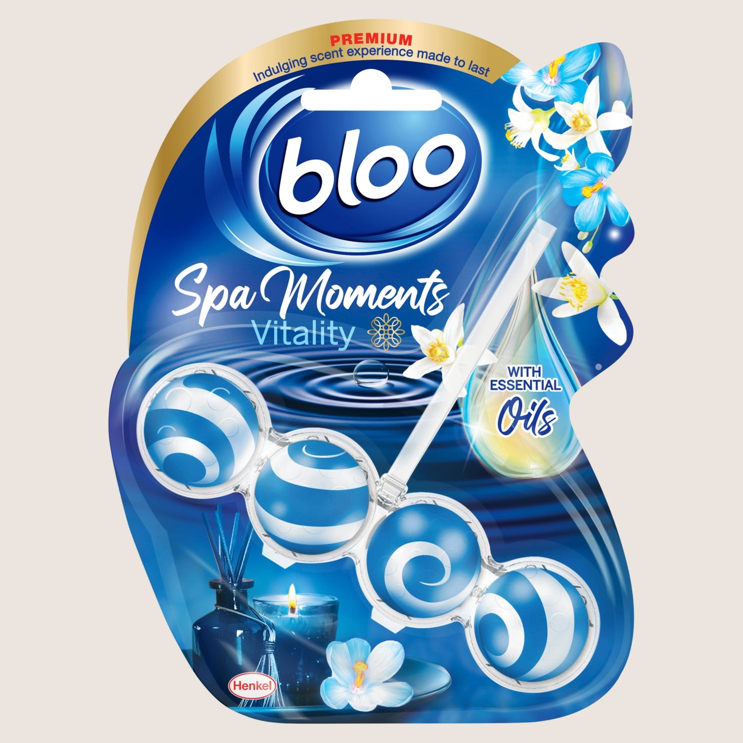 Bloo Spa Moments Toilet Rim Block - Vitality 50g