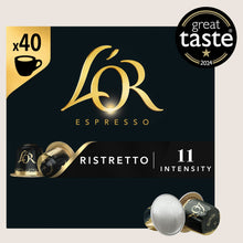 L'OR Ristretto Coffee Pods x40 Intensity 11 No Artificial Additives