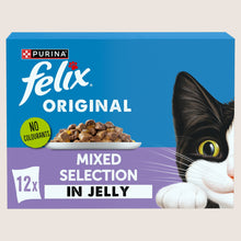 Felix Original Mixed Selection in Jelly Wet Cat Food With Omega Oils 12x85g