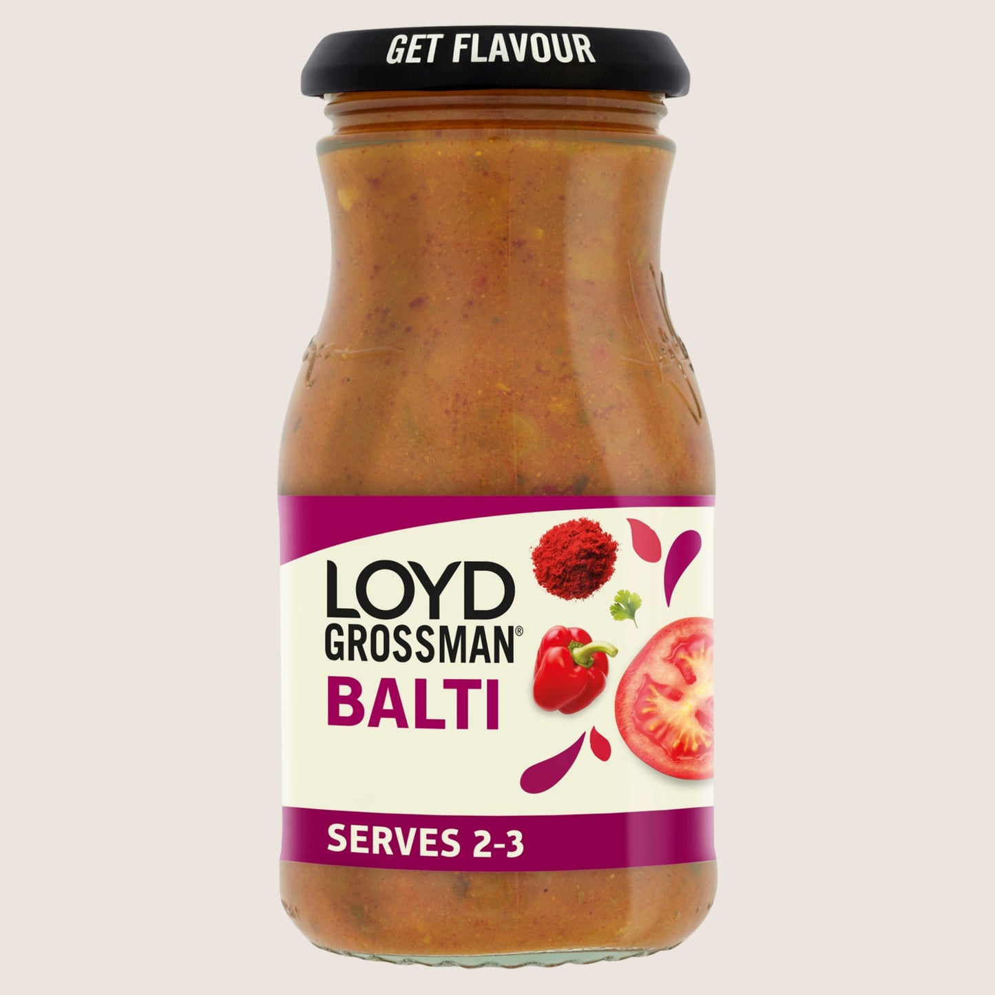 Loyd Grossman Indian Balti Curry Cooking Sauce No Artificial Additives 350g