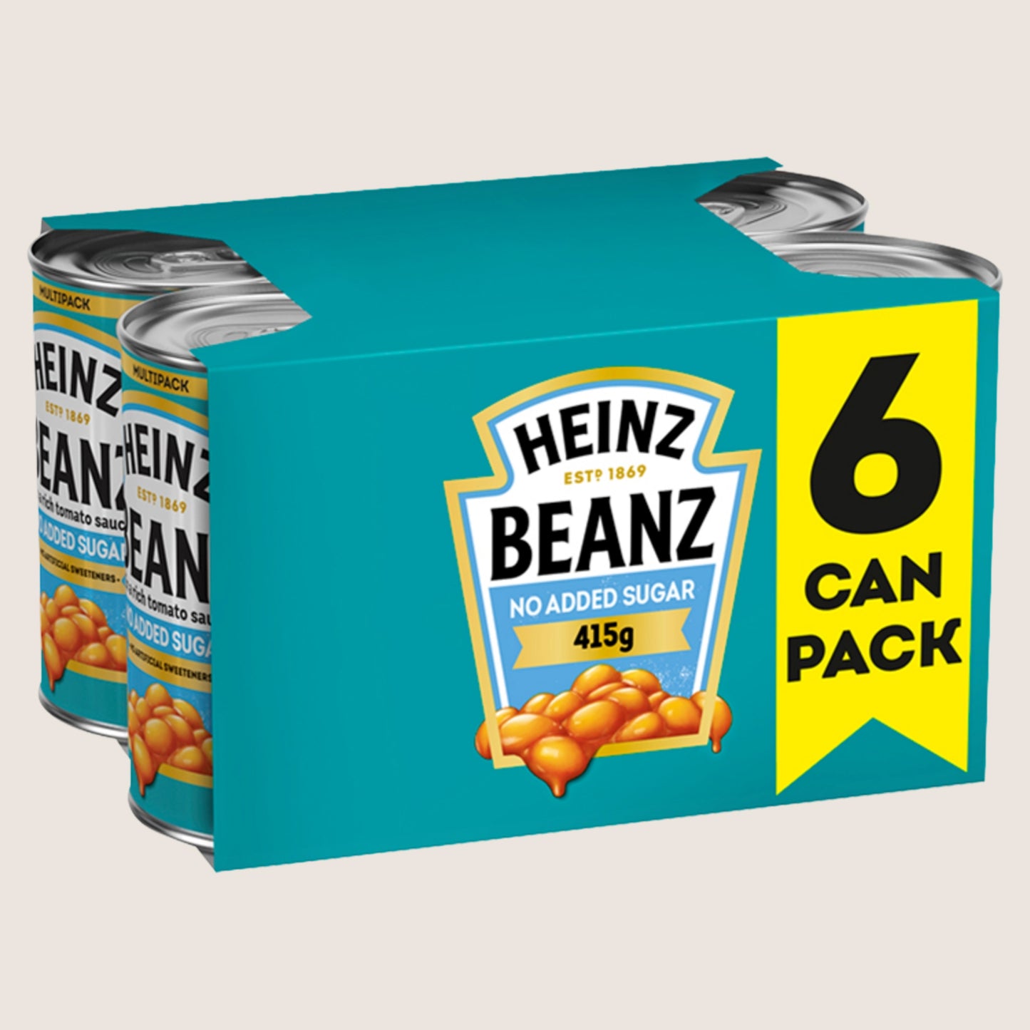 Heinz Beanz in a Rich Tomato Sauce No Added Sugar 6 x 415g