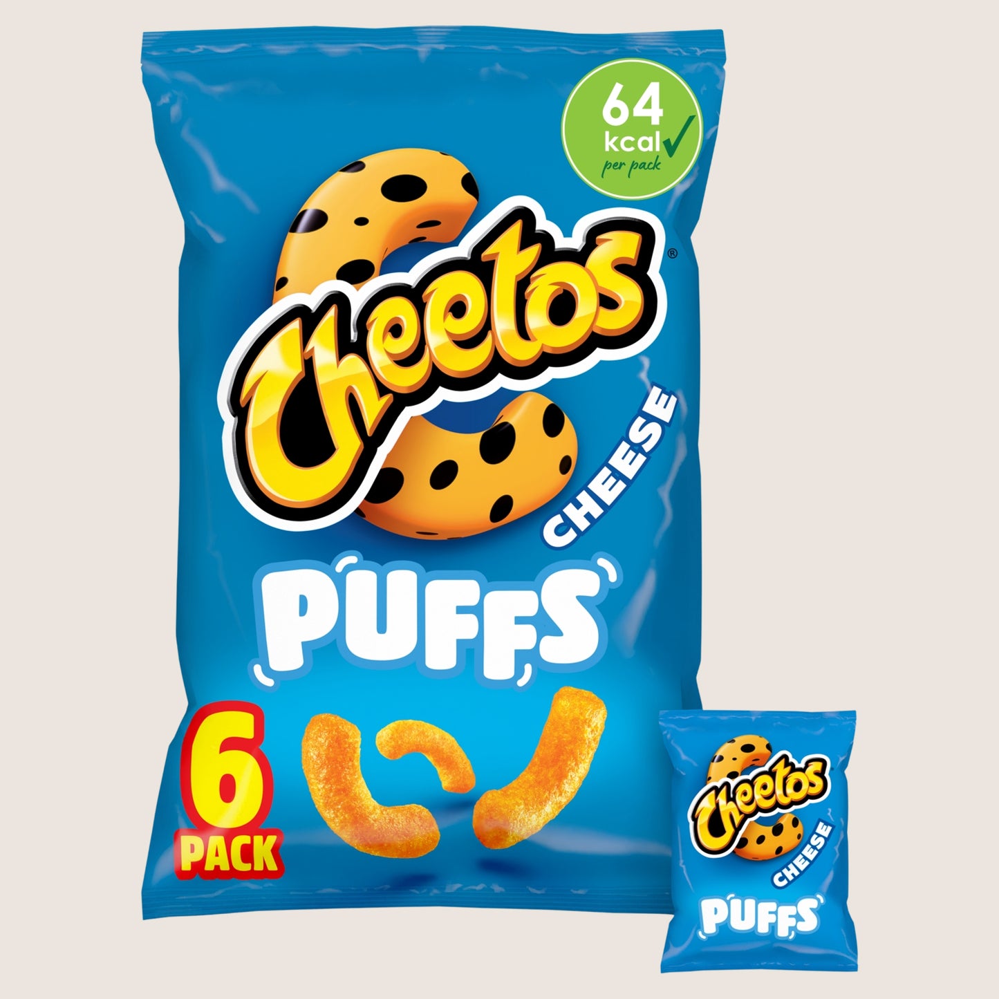 Cheetos Puffs Cheese Snacks Crisps No Artificial Additives 6x13g