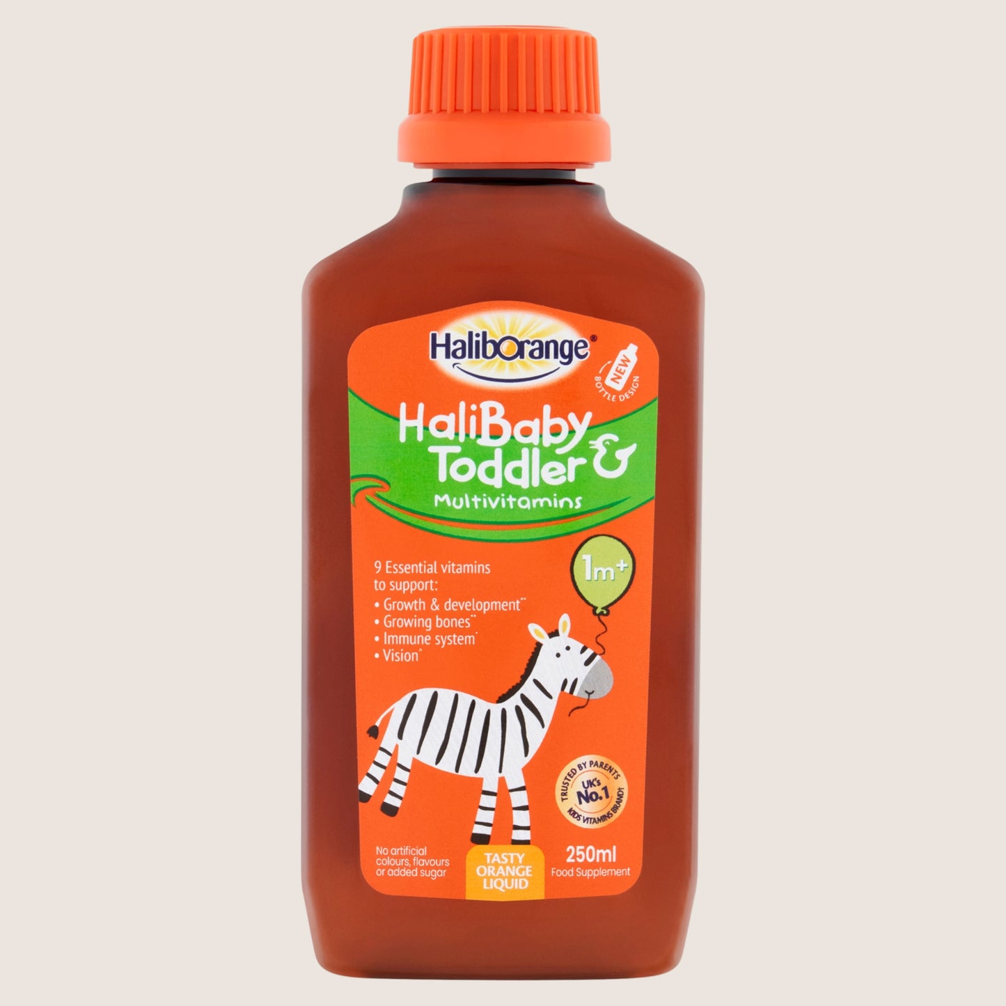 Haliborange Halibaby & Toddler Multivitamins Food Supplement Tasty Orange Liquid 1m+