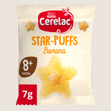 Cerelac Banana Star-Puffs Baby Finger Food 8+ Months No Artificial Additives 7g