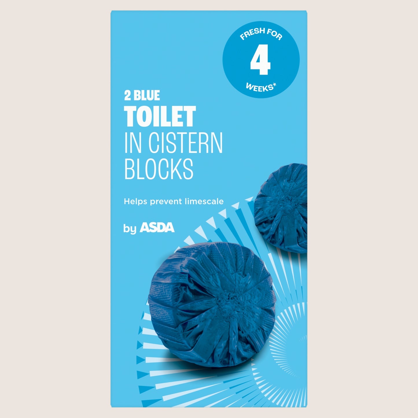 ASDA Blue Toilet in-Cistern Blocks 2 x 45g