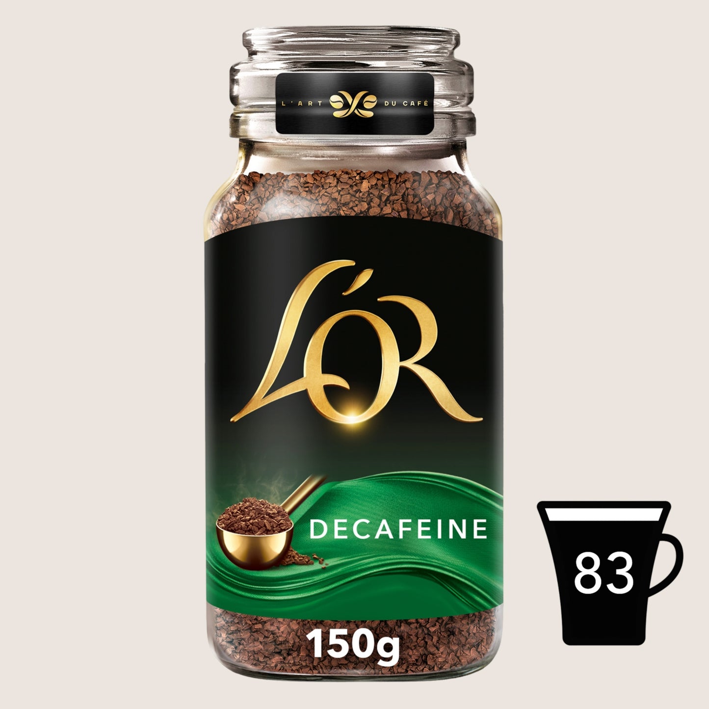 L'OR Decaff Instant Coffee Decaffeinated 150g