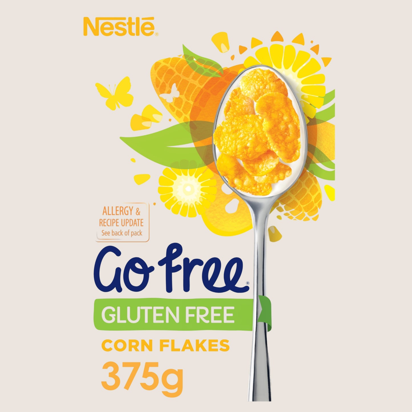 Nestle Go Free Gluten Free Cornflakes Breakfast Cereal Gluten Free 375g