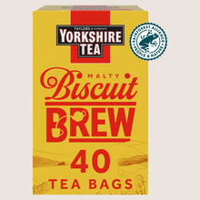 Taylors of Harrogate Yorkshire Tea Malty Biscuit Brew 40 Tea Bags Rainforest Alliance Certified 112g