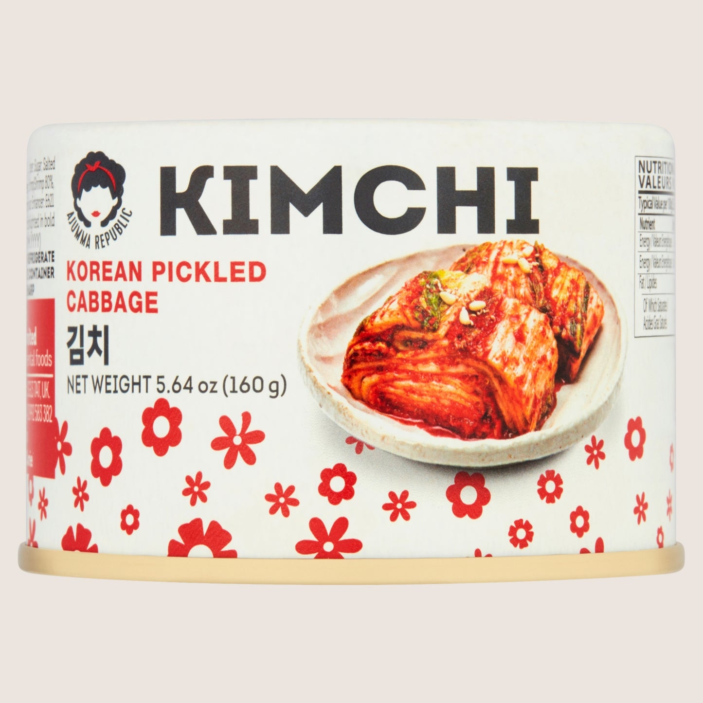 Ajumma Republic Kimchi Korean Pickled Cabbage No Artificial Additives 160g