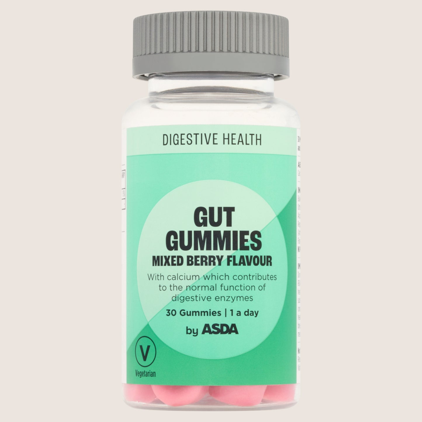 ASDA Gut Gummies Mixed Berry Flavour 1 a Day 30 Gummies