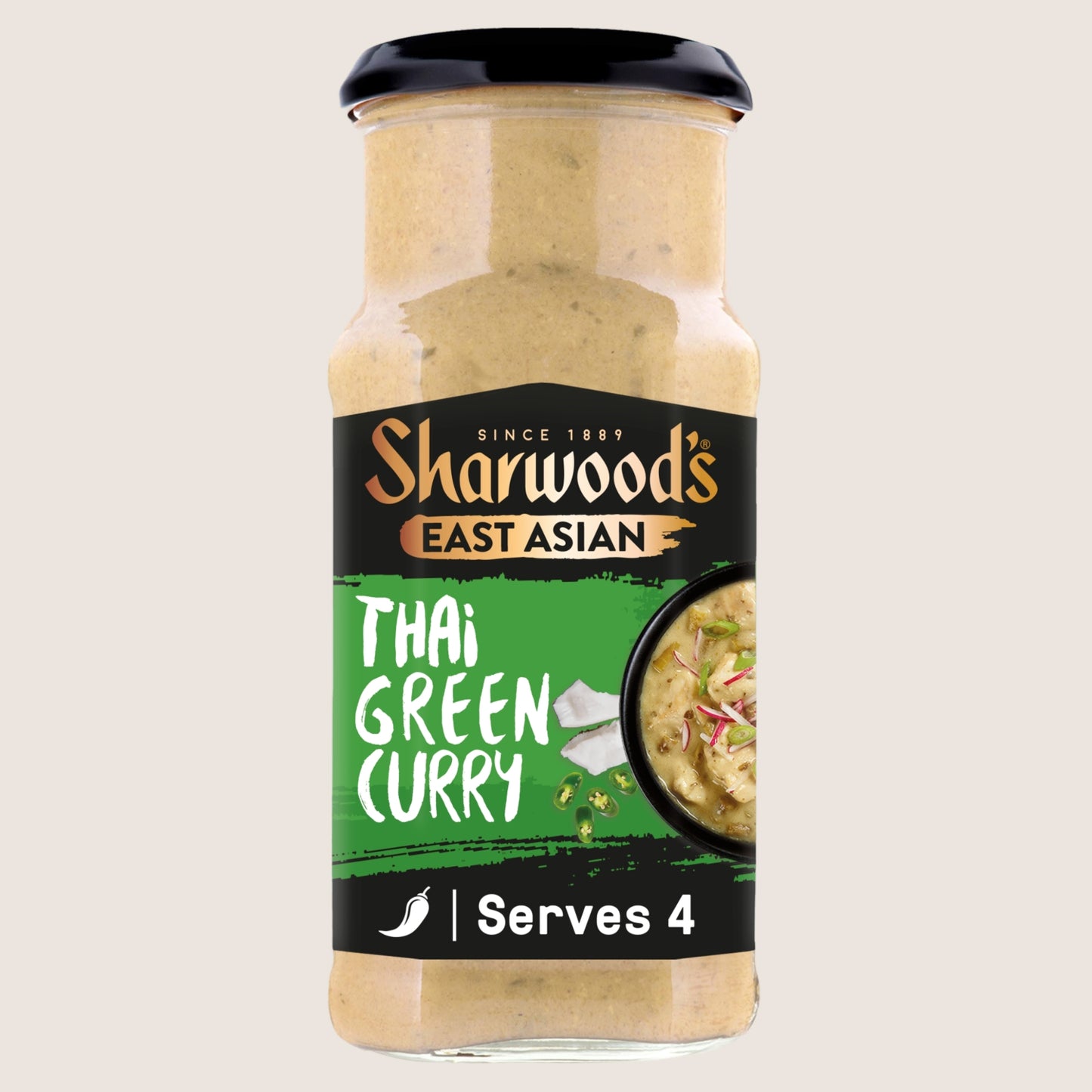 Sharwood's East Asian Thai Green Curry Cooking Sauce No Artificial Additives 415g