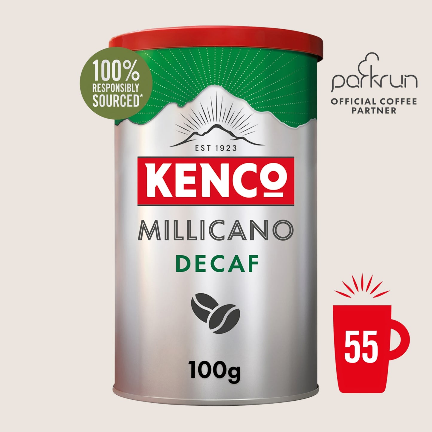 Kenco Millicano Decaff Instant Coffee Decaffeinated 100g