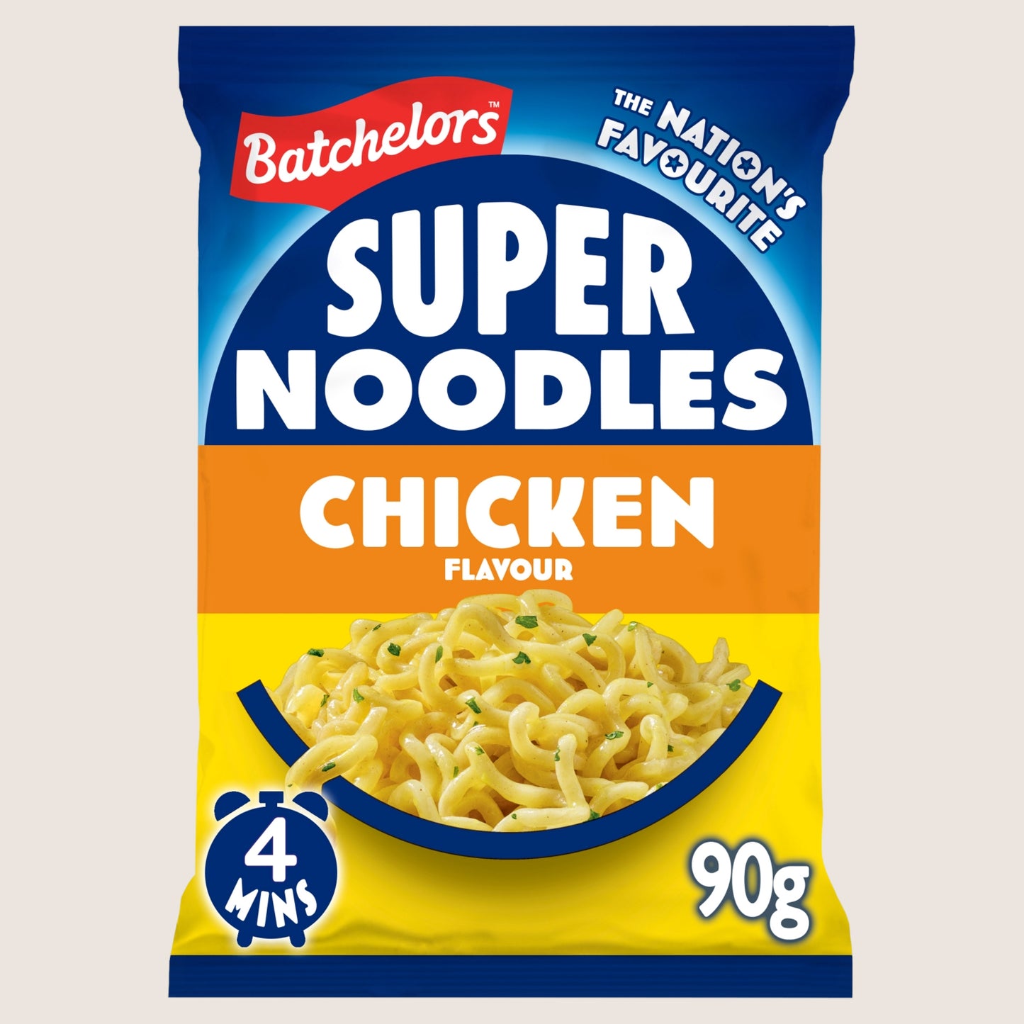 Batchelors Super Noodles Chicken Noodles Vegetarian Friendly 90g