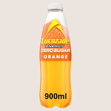 Lucozade Energy Zero Sugar Drink Orange 900ml
