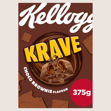 Kellogg's Krave Choco Brownie Breakfast Cereal Vitamin Fortified 375g