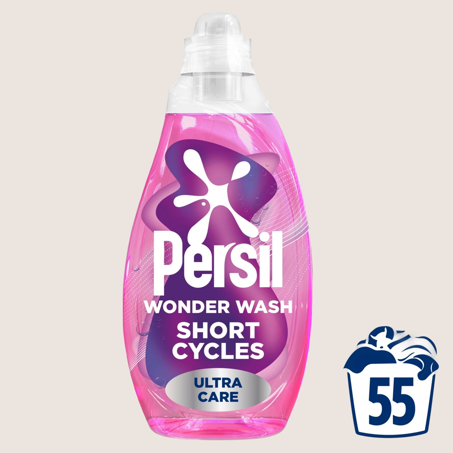 Persil Wonder Wash Bio Liquid Detergent Ultra Care () 55 Washes 1.485 L