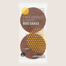 ASDA 4 Milk Chocolate & Orange Rice Cakes Milk Chocolate 60g