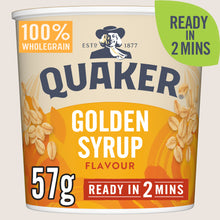 Quaker Oat So Simple Golden Syrup Porridge Pot Vitamin Fortified 57g
