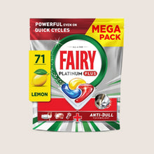 Fairy Platinum Plus Dishwasher Tablets Lemon, 71 Capsules