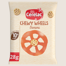 Cerelac Banana Chewy Wheels 10+ Months Baby Finger Food No Artificial Additives 28g