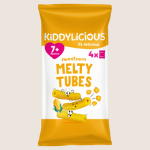 Kiddylicious Sweetcorn Melty Tubes Gentle Formula 4 x 10g