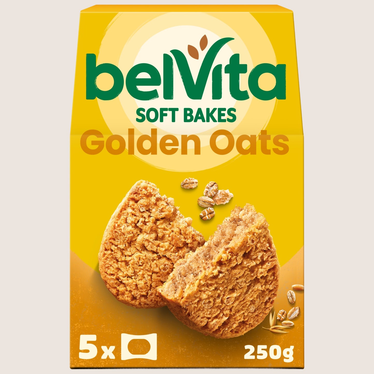 Belvita Soft Bakes Golden Oats Cereal Snack Bars Multipack  Wholegrain 250g