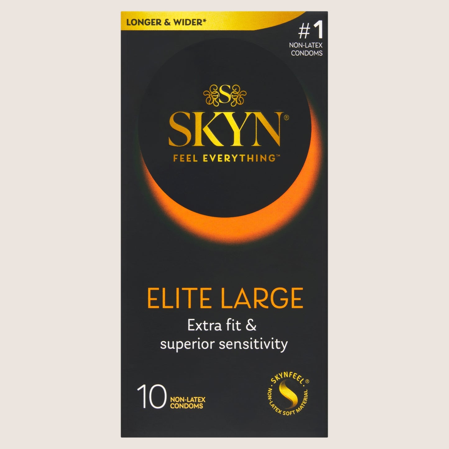 Skyn 10 Elite Large Non-Latex Condoms
