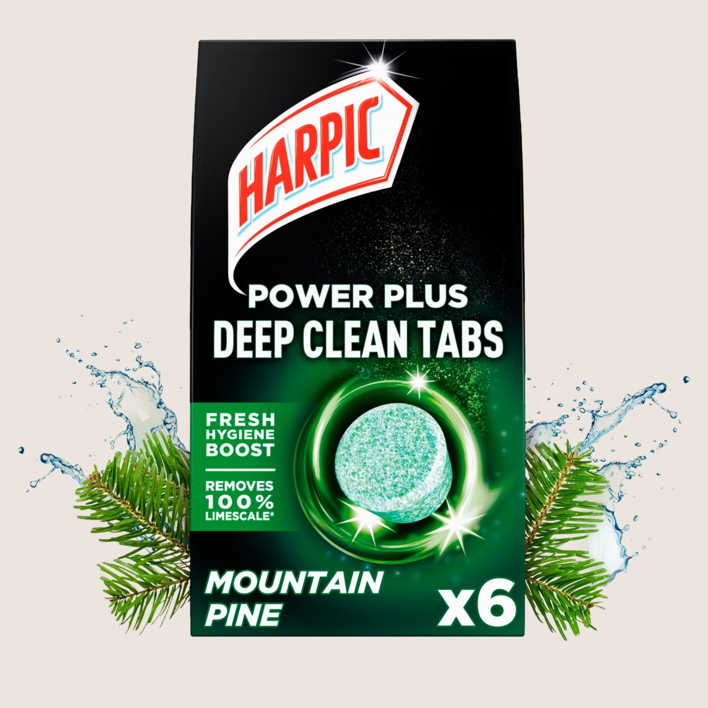 Harpic Power Plus Deep Clean Tabs Mountain Pine