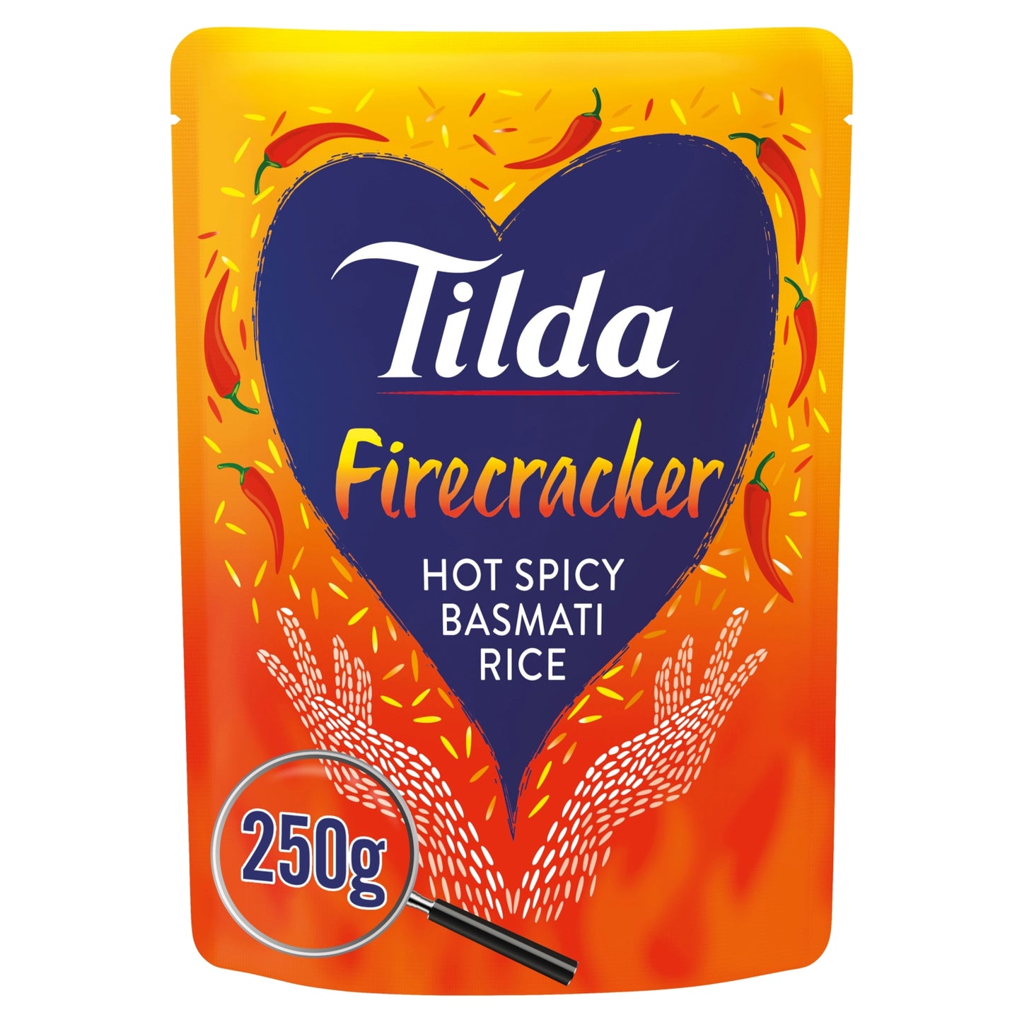 Tilda Microwave Hot Firecracker Basmati Rice Gluten Free 250g
